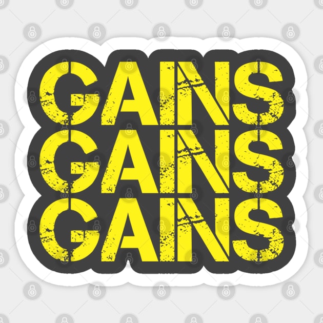 Gains x 3 Sticker by Live Together